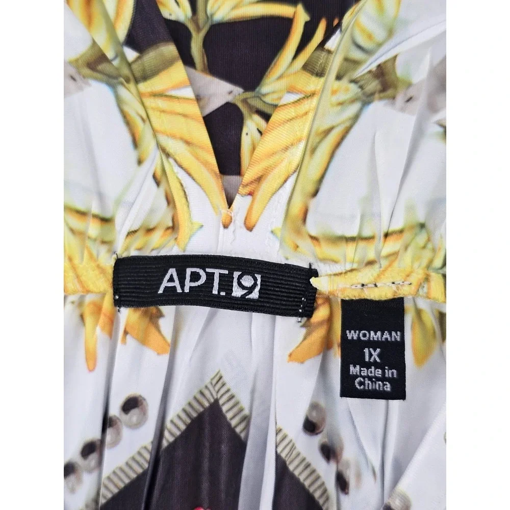 APT 9 Woman Plus Size 1X Dress Summer Cookout Party Sleeveless - Picture 4 of 4